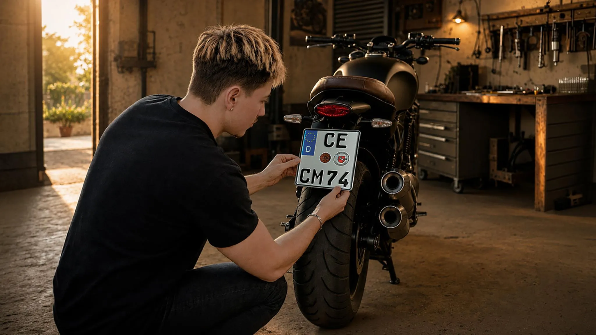 Motorrad Kennzeichen - schnell konfiguriert & umgehend verschickt