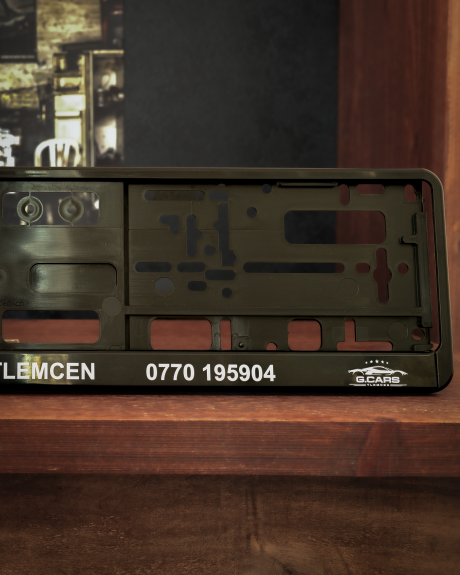 Kennzeichenhalter mit Druck