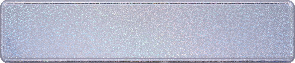 Sparkling | Glitzer Wunschtext Fun - Kennzeichen | 520 x 110 x 1 mm