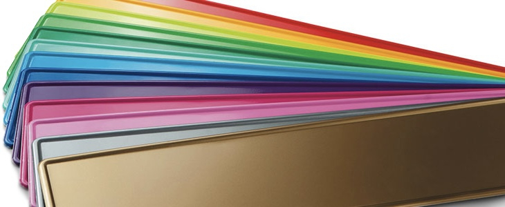 Farbige Wunschtext Fun - Kennzeichnen | 520 x 110 x 1 mm
