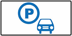 Parkplatz-Schilder