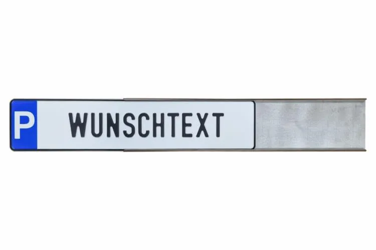 Edelstahl Schild - Halterung zum Einschieben | Einschlagen