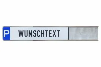 Edelstahl Schild - Halterung zum Einschieben | Einschlagen