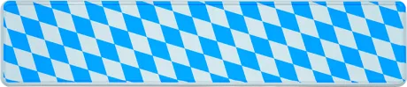 Geprägtes Funschild Wunschtextschild Bayern Raute