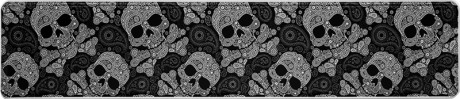 Geprägtes Funschild Wunschtextschild Skull