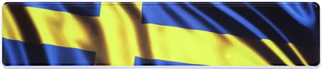 Geprägtes Funschild Wunschtextschild Schweden