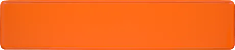 Geprägtes Funschild Wunschtextschild Orange reflektierend