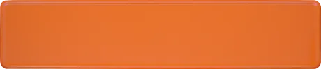 Geprägtes Funschild Wunschtextschild Orange