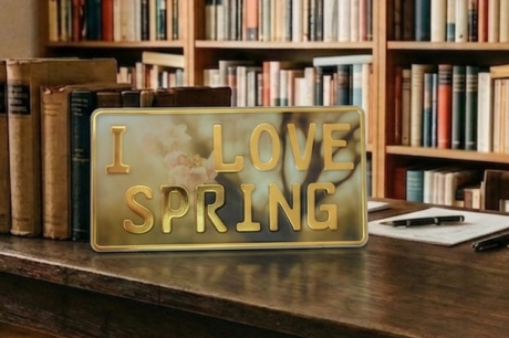 Foto-Schild aus Aluminium | Mit eigenem Foto & Wunschtext | Reflektierend | 300 x 150 mm