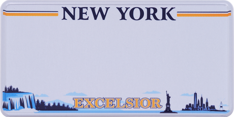 New York Fun-Kennzeichen | USA-Nummernschild Reflektierend 300 x 150 mm