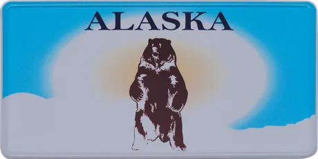 Alaska Fun-Kennzeichen | USA-Nummernschild Reflektierend 300 x 150 mm