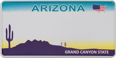 Arizona Fun-Kennzeichen | USA-Nummernschild Reflektierend 300 x 150 mm