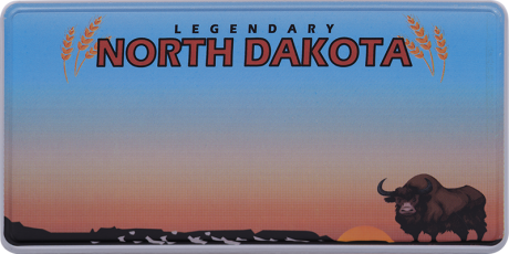 North Dakota Fun-Kennzeichen | USA-Nummernschild Reflektierend 300 x 150 mm