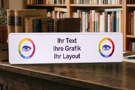 Kennzeichen mit eigenem Grafikdruck | Funschilder mit eigenem Hintergrund