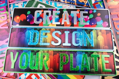 Wunschtext Schild | Fun-Kennzeichen mit Text | Geschenk