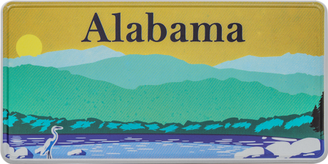 Alabama Fun-Kennzeichen | USA-Nummernschild Reflektierend 300 x 150 mm