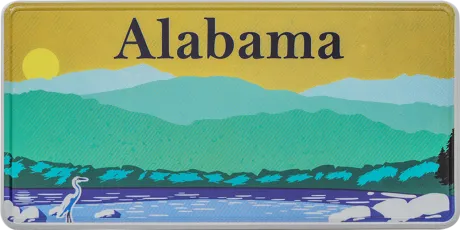 Alabama Fun-Kennzeichen | USA-Nummernschild Reflektierend 300 x 150 mm